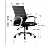 Кресло SitUp MIX 600 chrome (сетка Black/ Black)*
